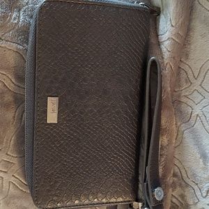 Thirty one All about the Benjamin's Grey Wallet with matching wristlet.